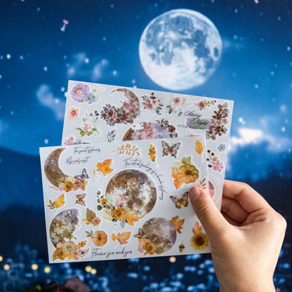 Rub-on Stickers The Moon is Beautiful Tonight 2pcs