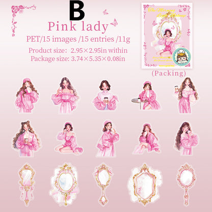 The morning light makeup Sticker 15pcs