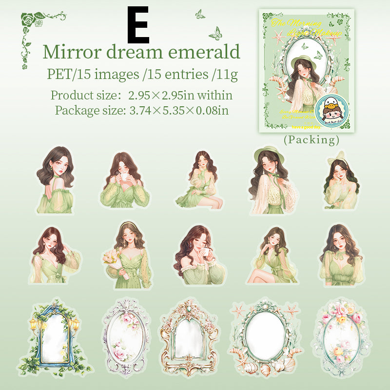 The morning light makeup Sticker 15pcs