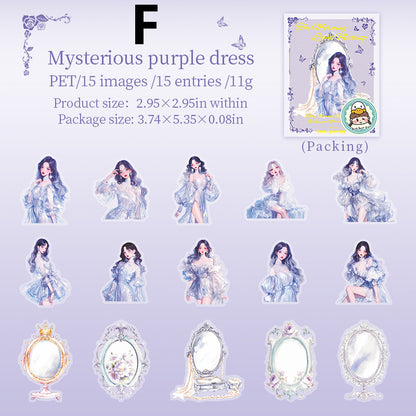 The morning light makeup Sticker 15pcs