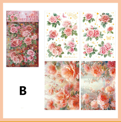 The roses are in Bloom Sticker 4pcs