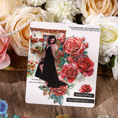 The roses are in Bloom Sticker 4pcs