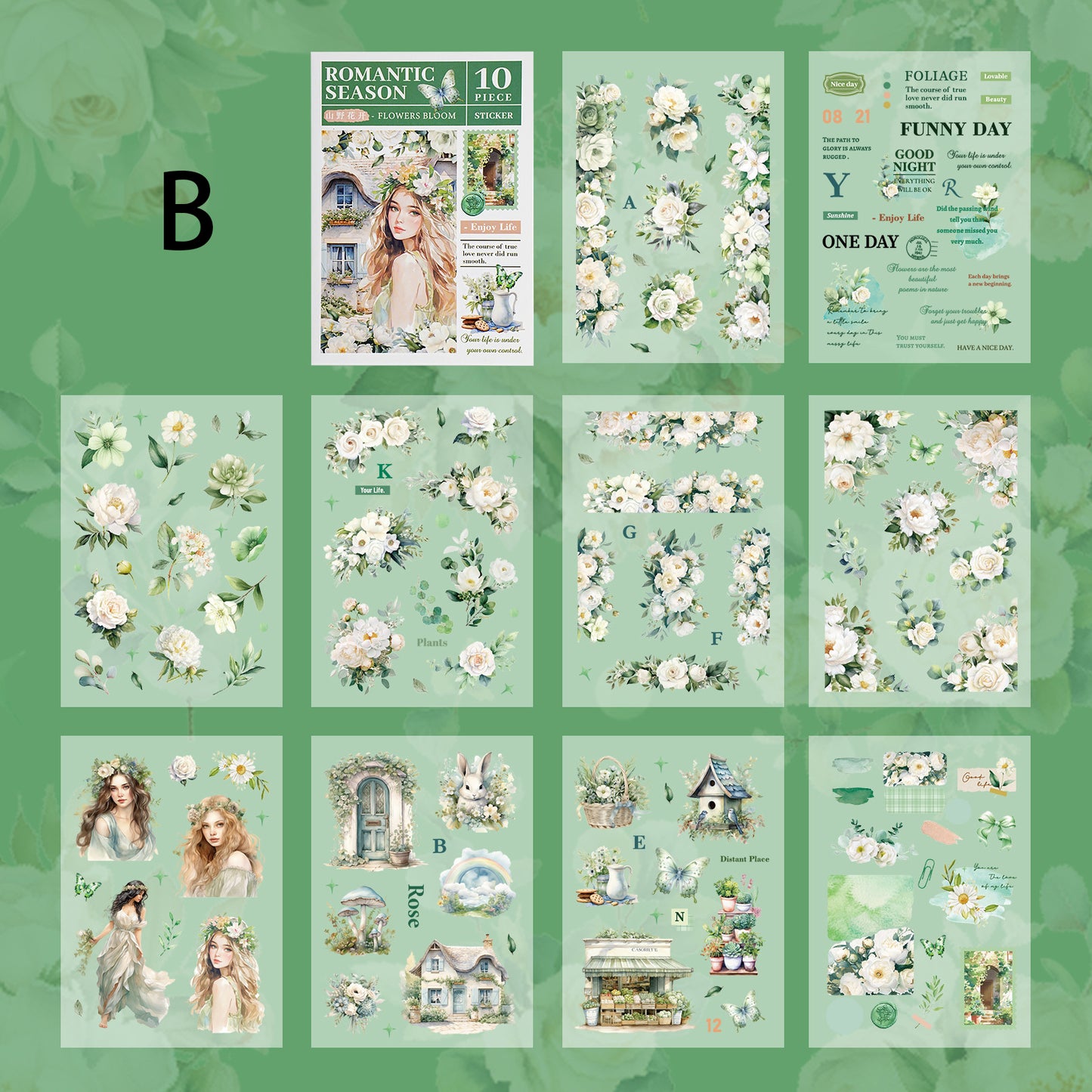 The Season of Romance Sticker 10pcs