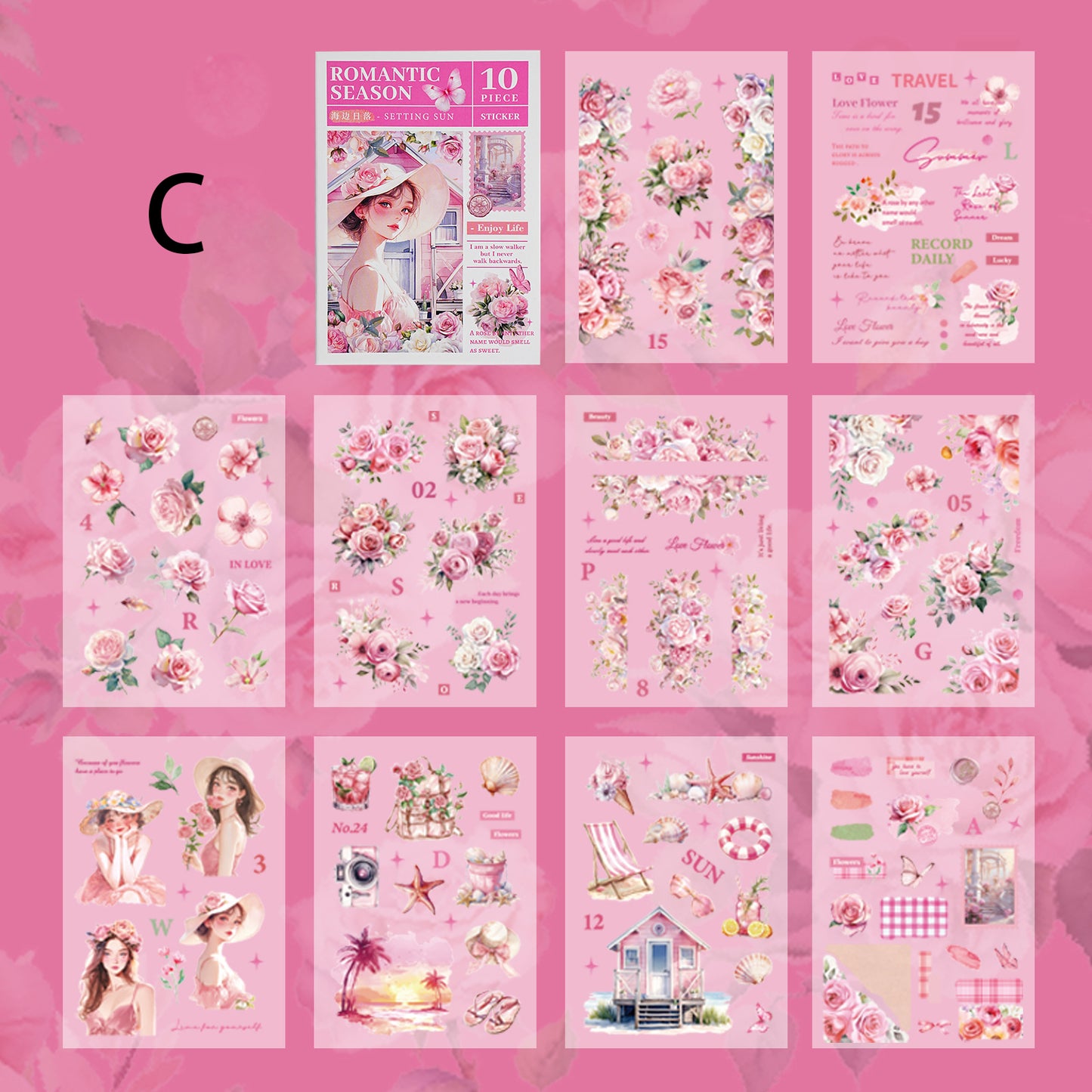The Season of Romance Sticker 10pcs