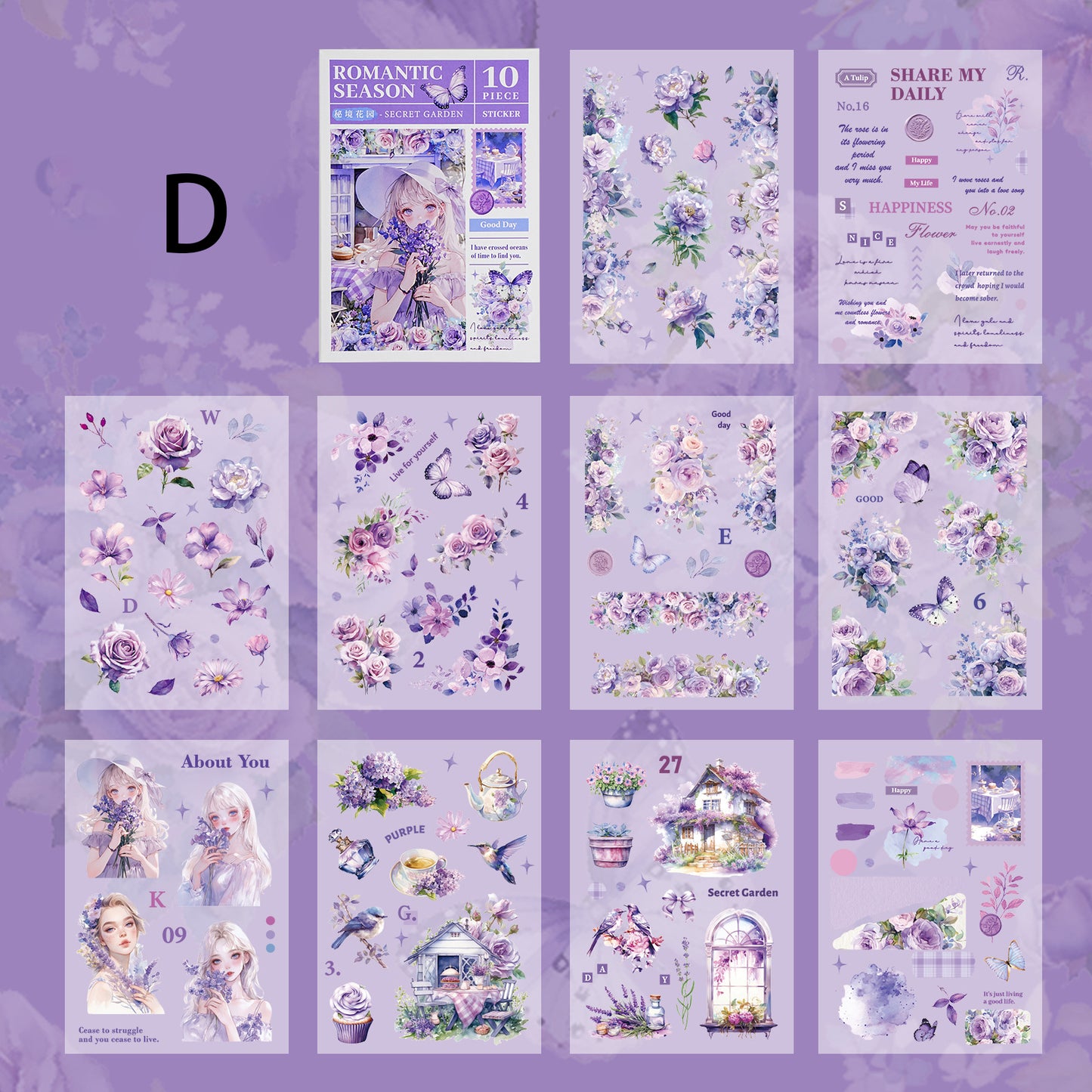 The Season of Romance Sticker 10pcs