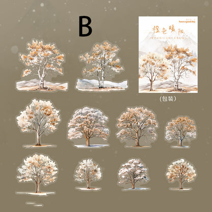 The Shadows of Trees In The Snow Sticker 20pcs