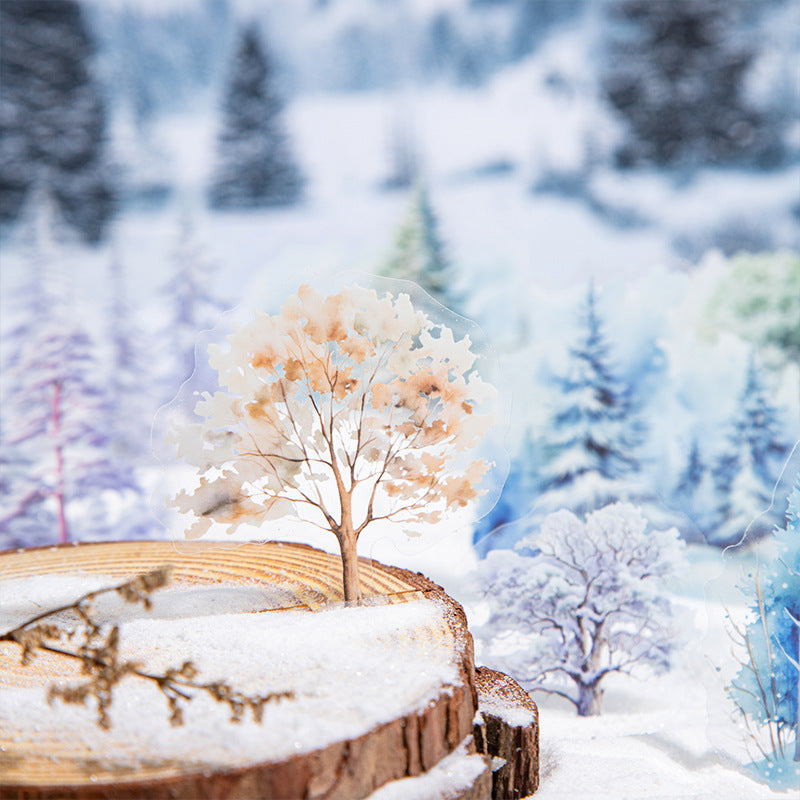 The Shadows of Trees In The Snow Sticker 20pcs