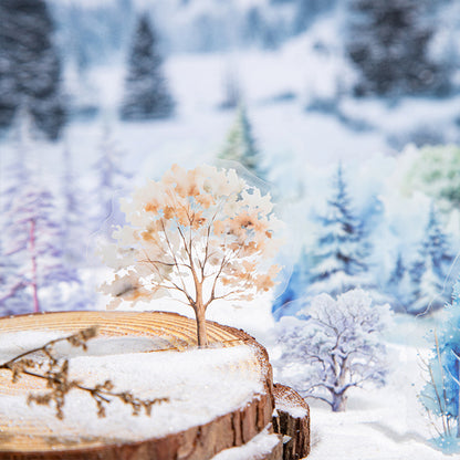 The Shadows of Trees In The Snow Sticker 20pcs