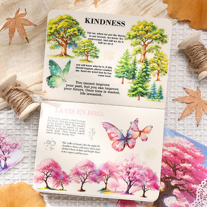 The tree shadows are gilded Sticker 4pcs
