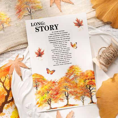 The tree shadows are gilded Sticker 4pcs