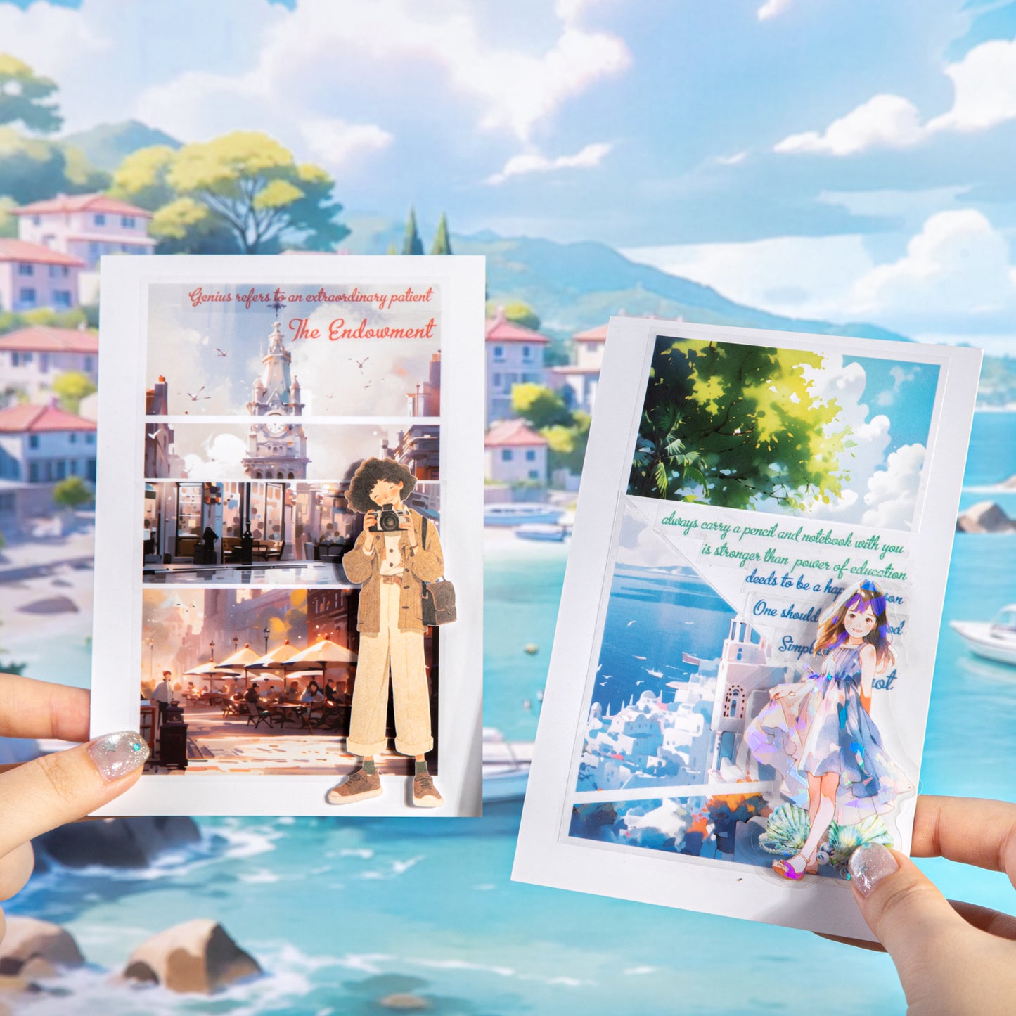 Time Mirror Image Sticker Book 30pcs