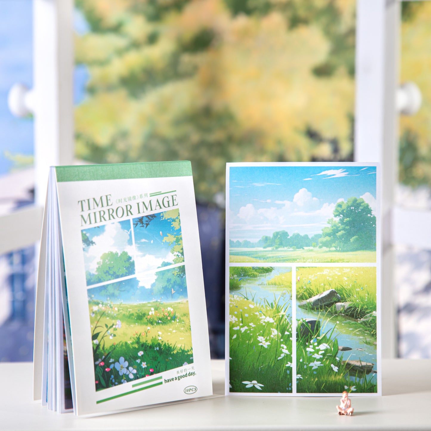 Time Mirror Image Sticker Book 30pcs