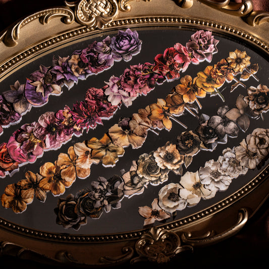 Time Picking Flower Stickers 25pcs