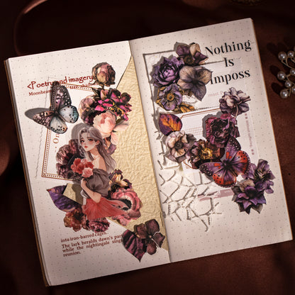 Time Picking Flower Stickers 25pcs