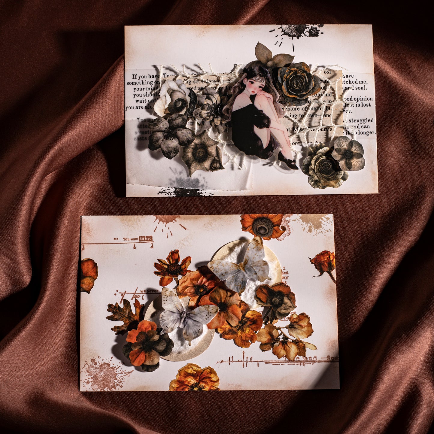 Time Picking Flower Stickers 25pcs