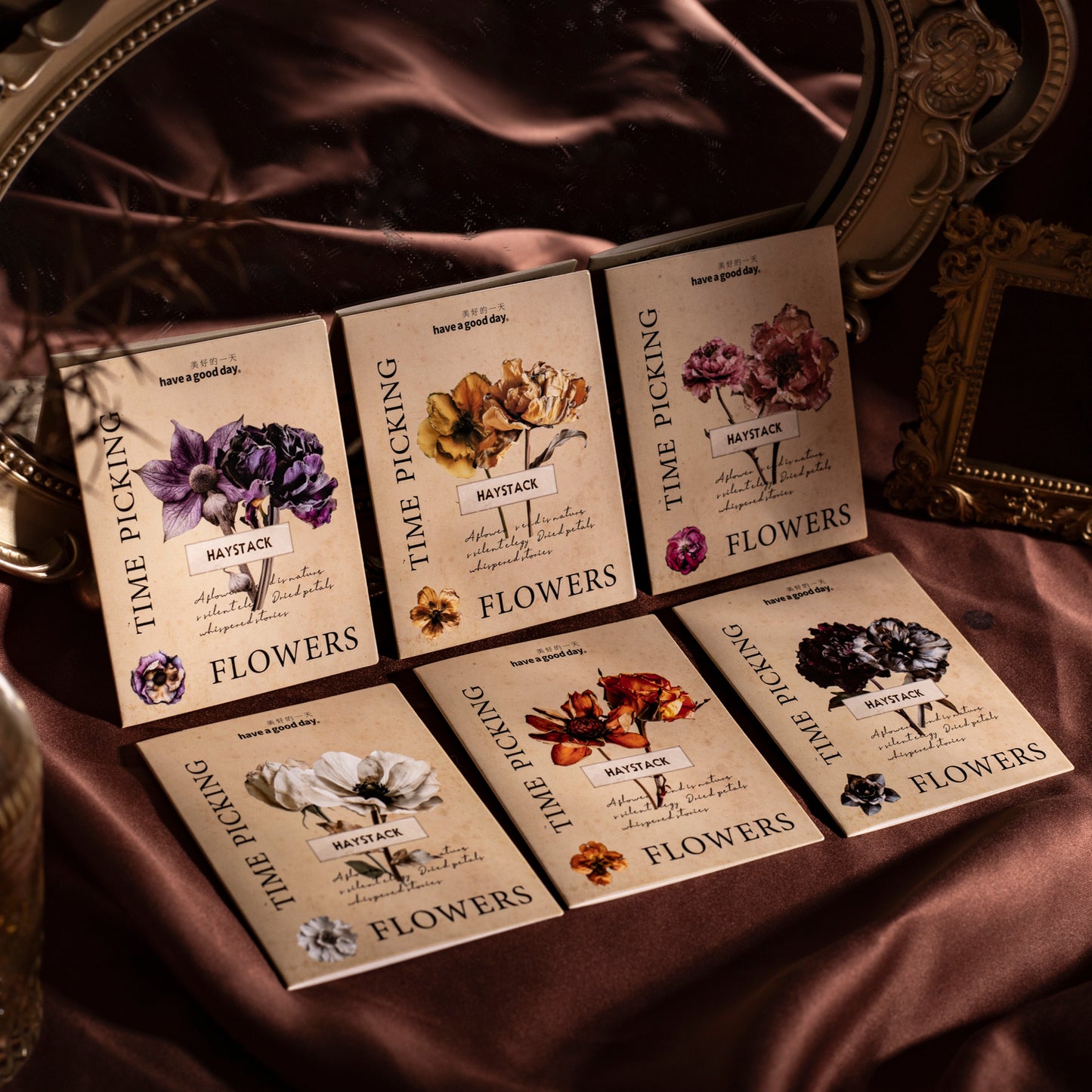 Time Picking Flower Stickers 25pcs