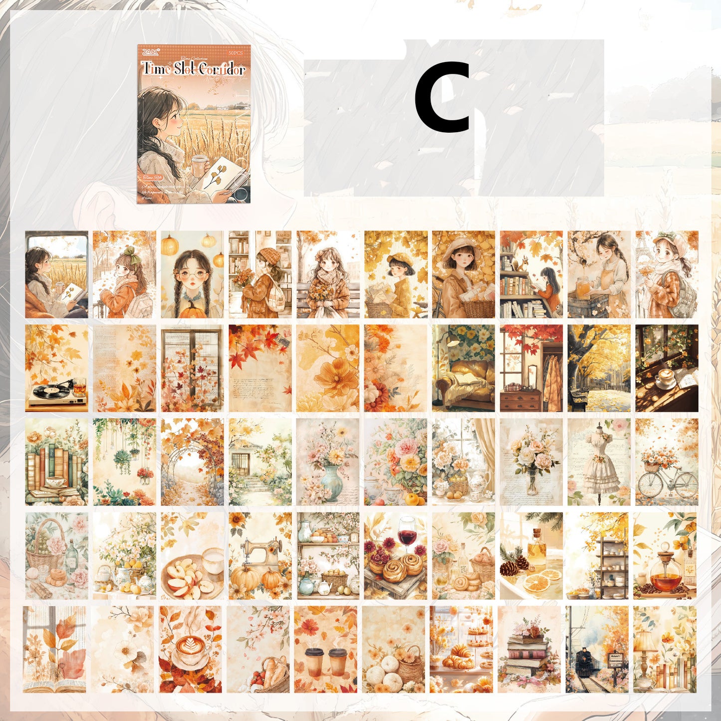 Time Slot Corridor Paper 50pcs