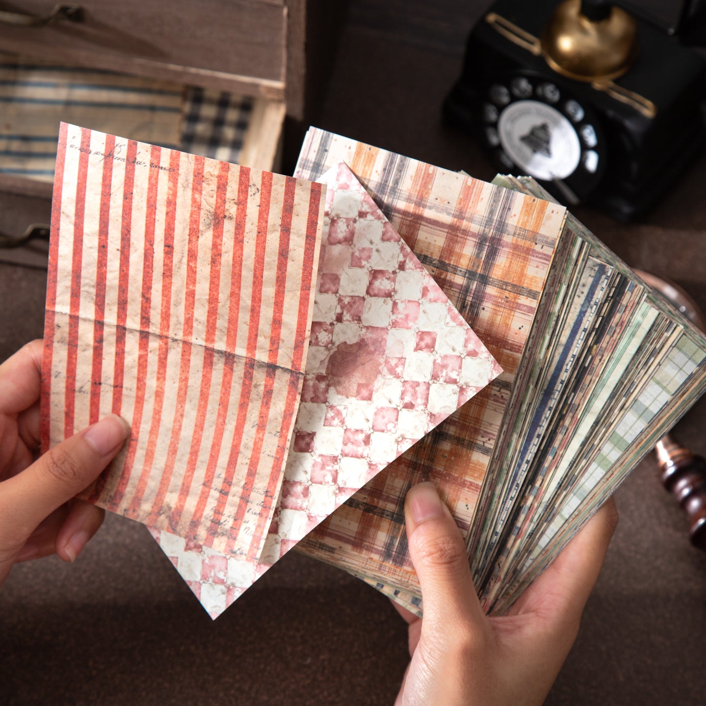 Time Weave Patterns Paper 30pcs