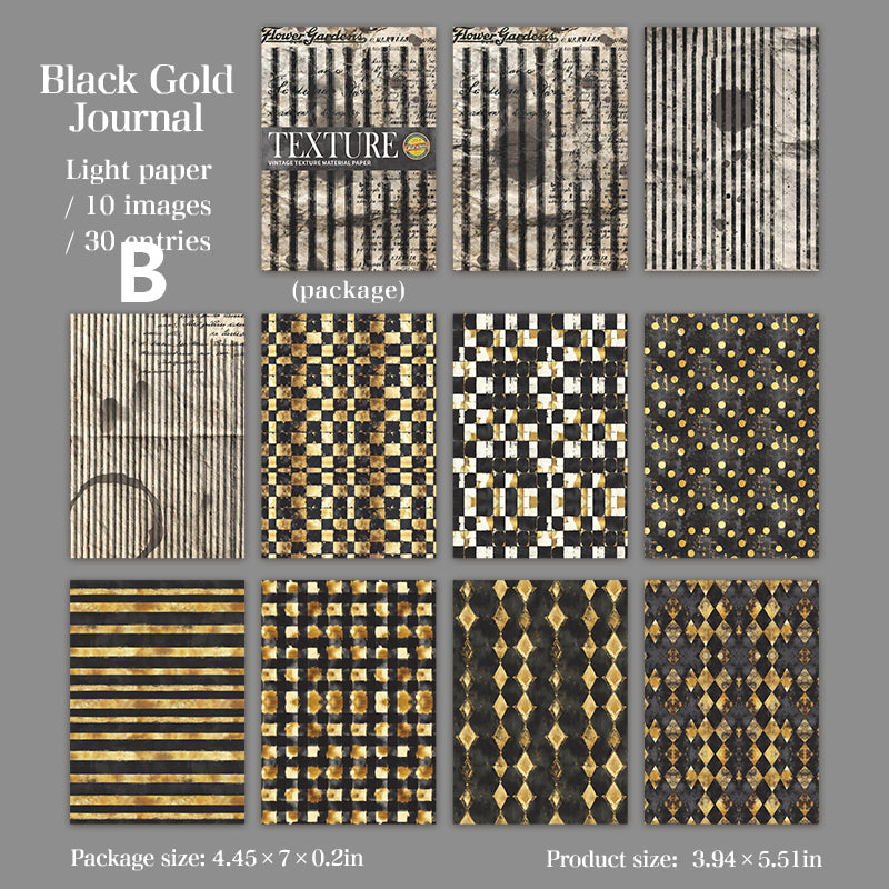 Time Weave Patterns Paper 30pcs