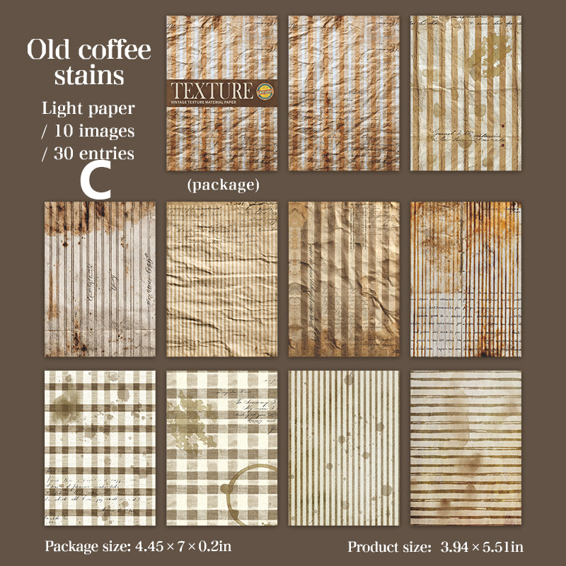 Time Weave Patterns Paper 30pcs