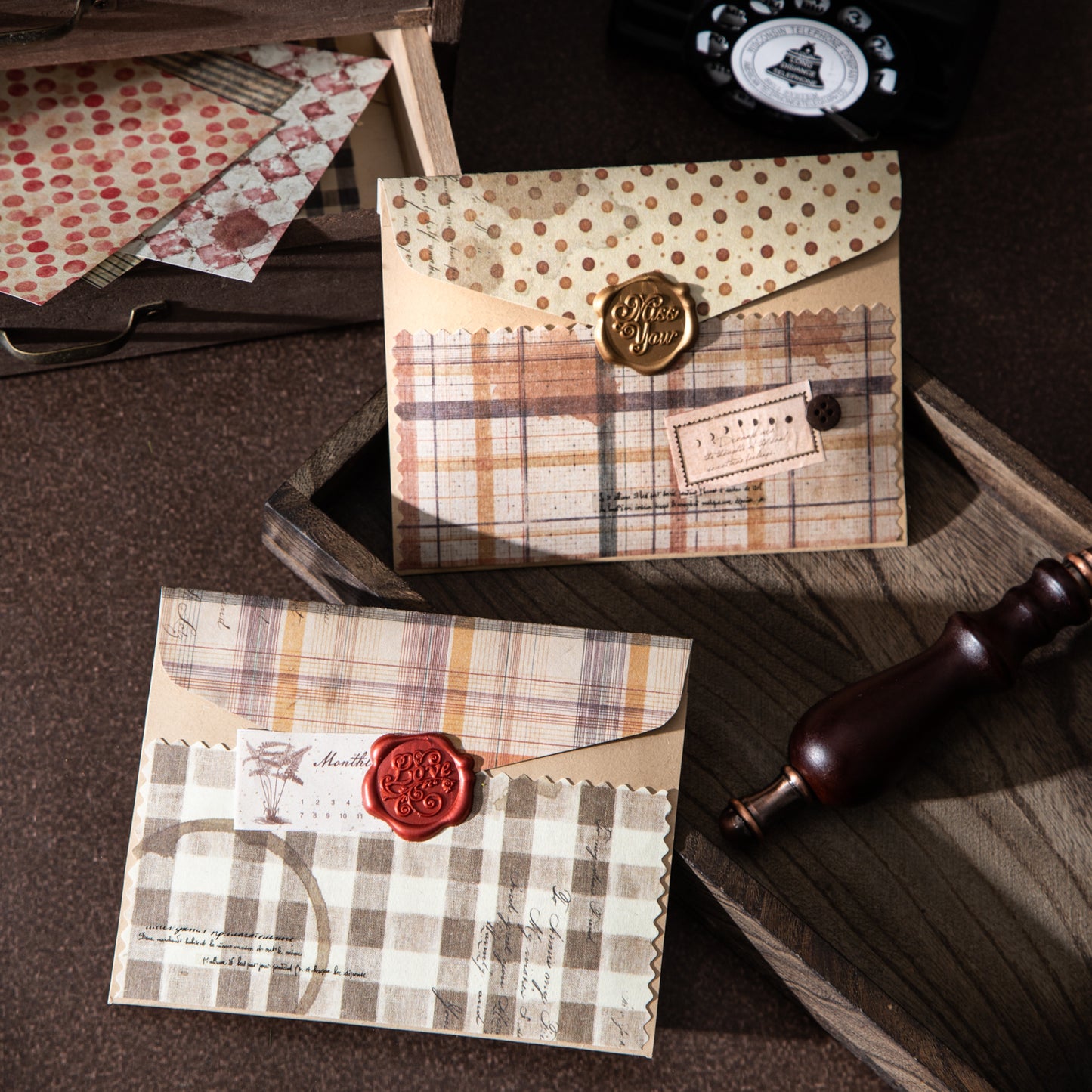 Time Weave Patterns Paper 30pcs