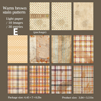 Time Weave Patterns Paper 30pcs