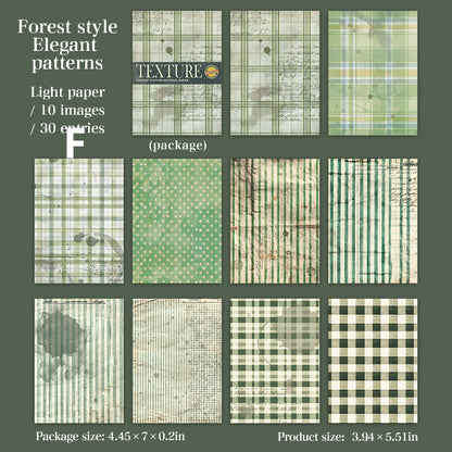 Time Weave Patterns Paper 30pcs