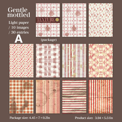 Time Weave Patterns Paper 30pcs