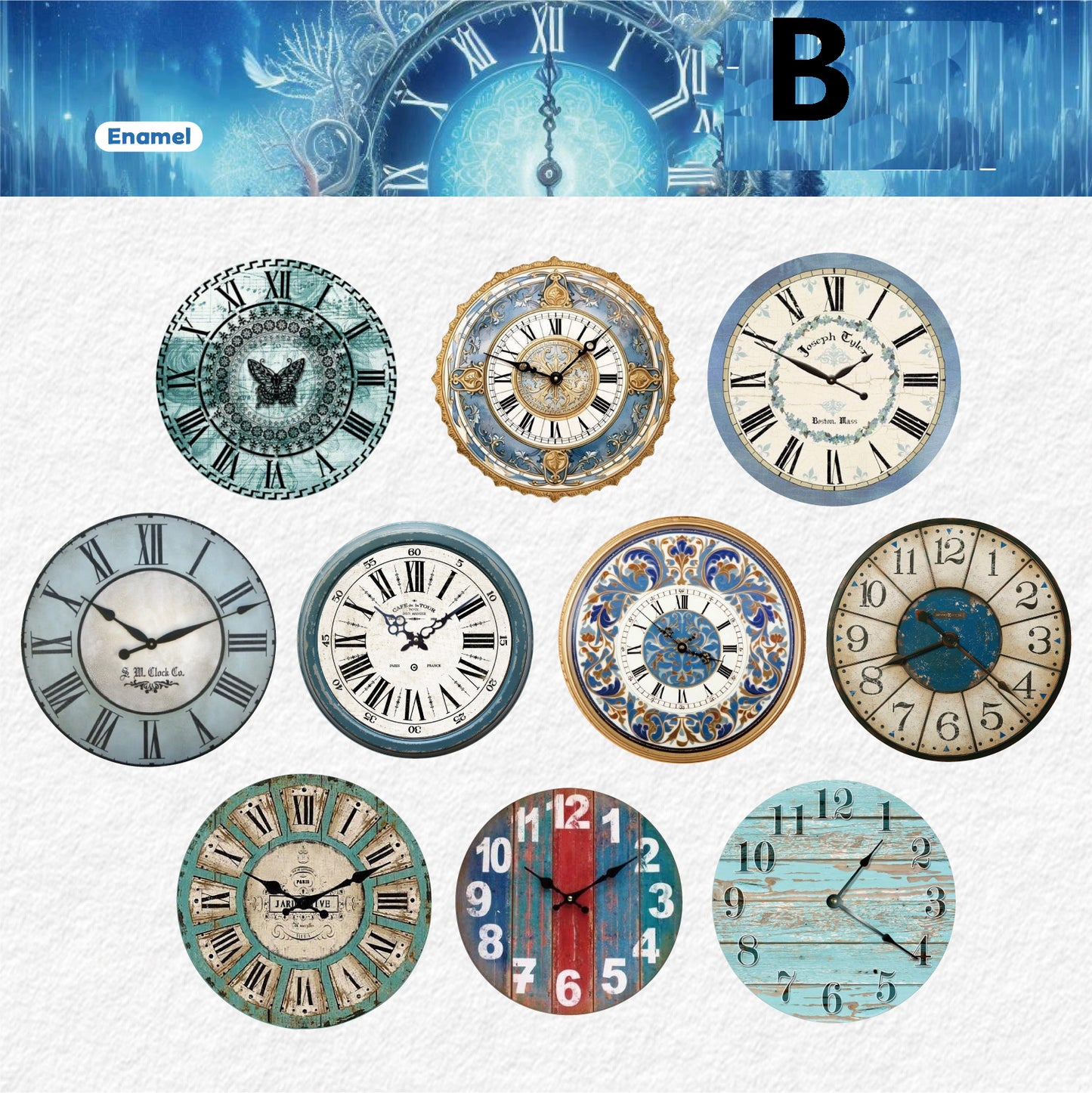 Time scale series sticker package Sticker 10pcs