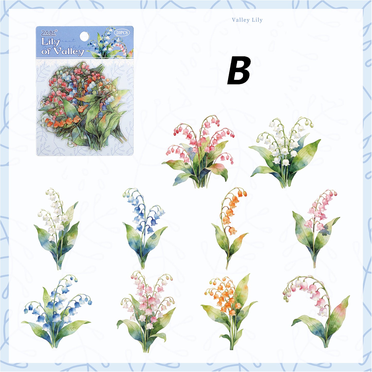 Tinglan Geass And Trees Sticker 20pcs