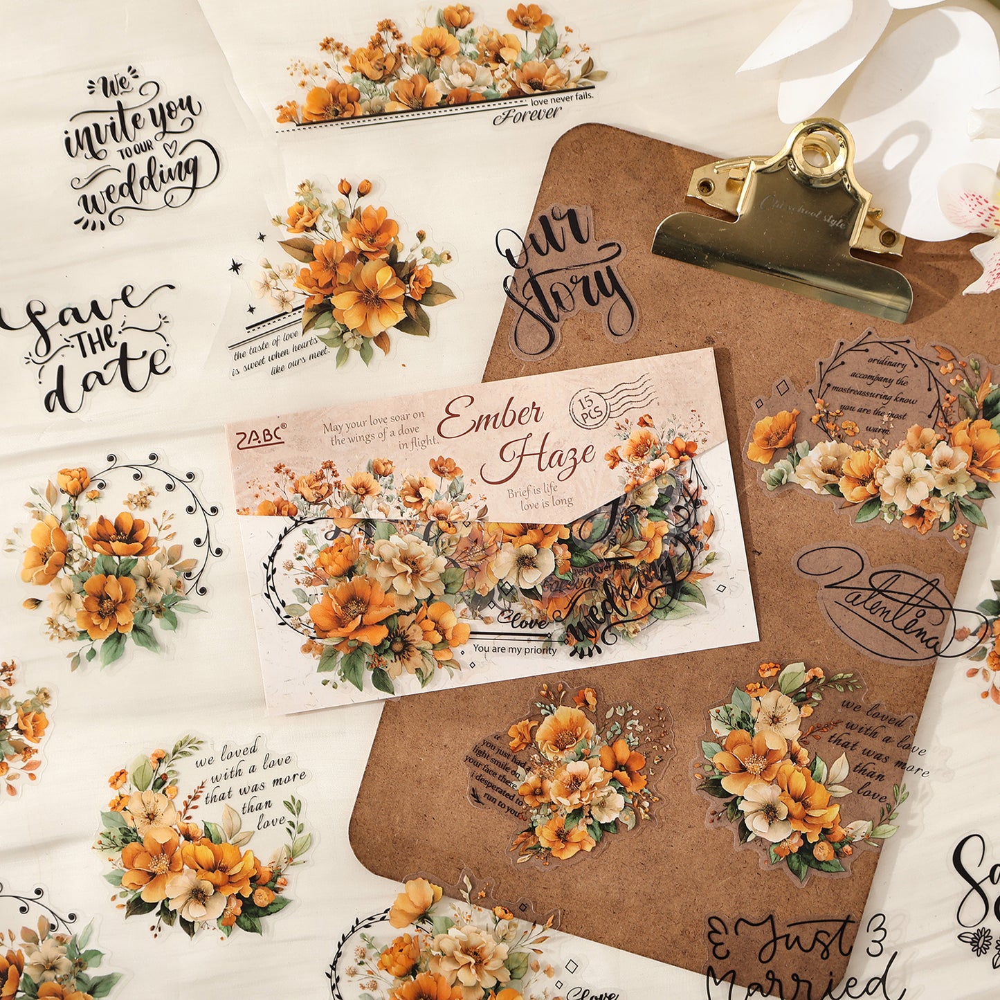 Tinted Silk Melody Sticker 15pcs