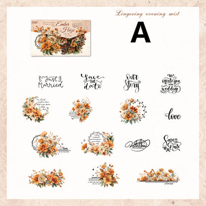 Tinted Silk Melody Sticker 15pcs