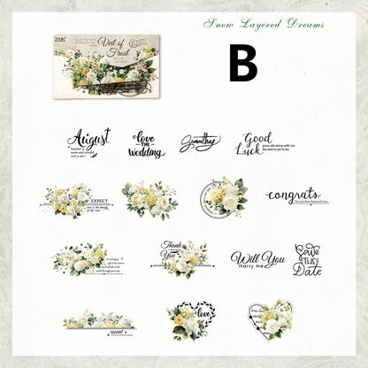 Tinted Silk Melody Sticker 15pcs