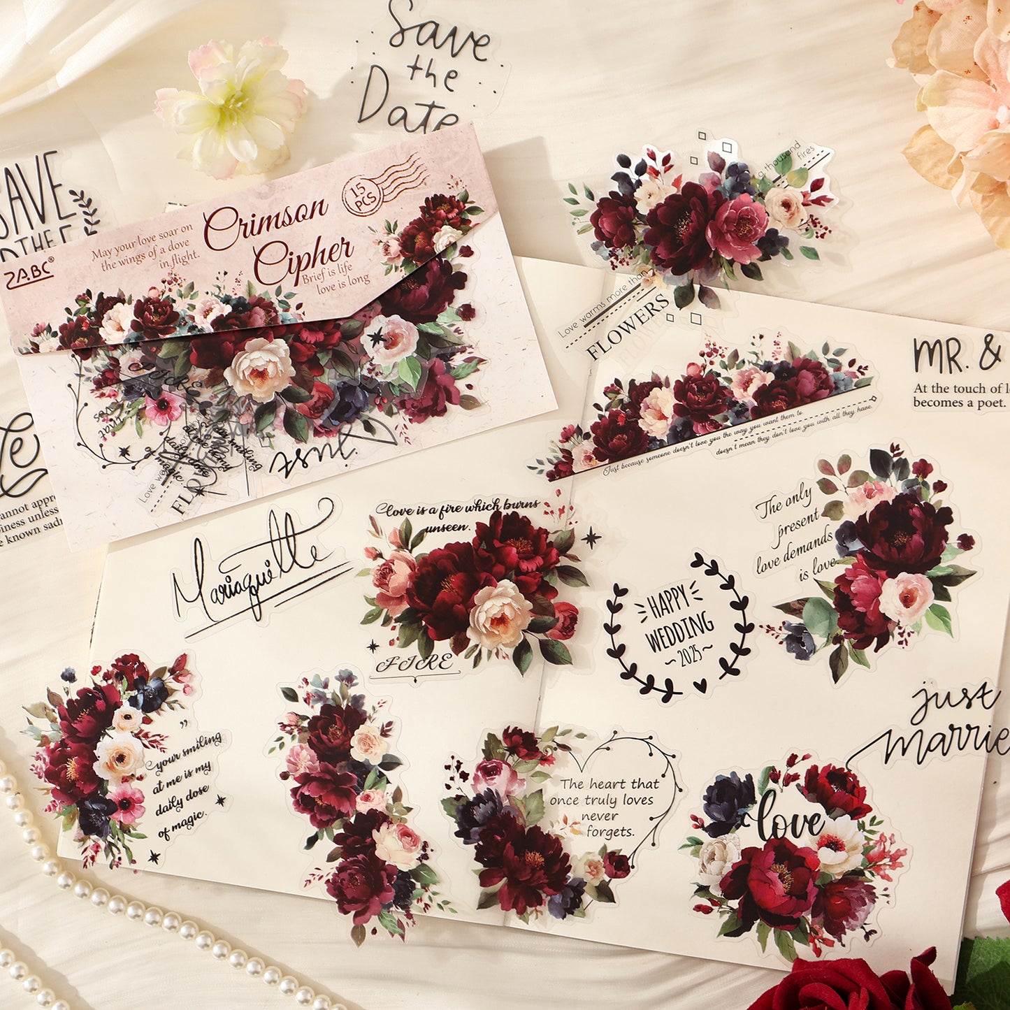 Tinted Silk Melody Sticker 15pcs