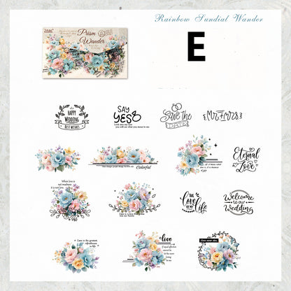 Tinted Silk Melody Sticker 15pcs