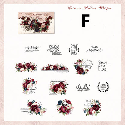 Tinted Silk Melody Sticker 15pcs