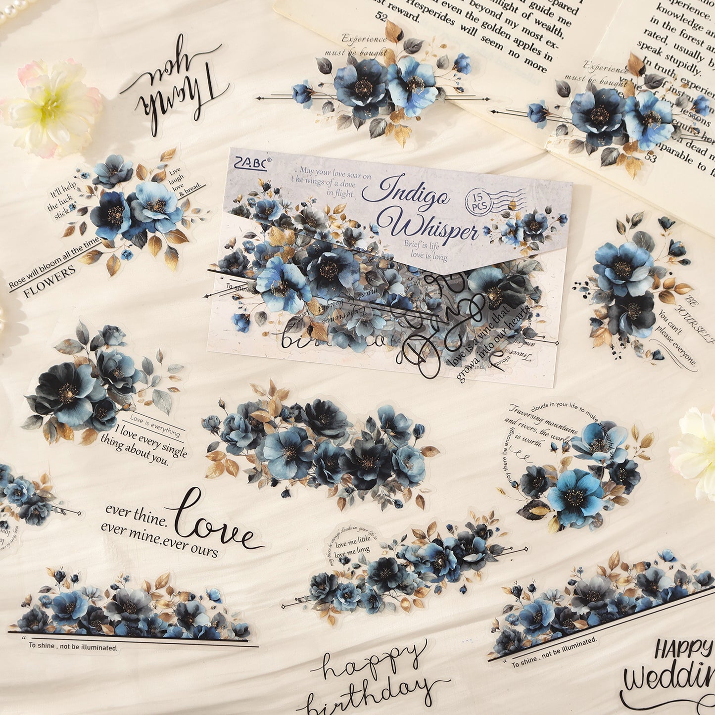 Tinted Silk Melody Sticker 15pcs