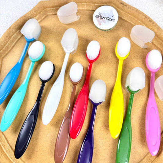 10 Colors Toothbrush Type Colorful Nylon Makeup Brush Set