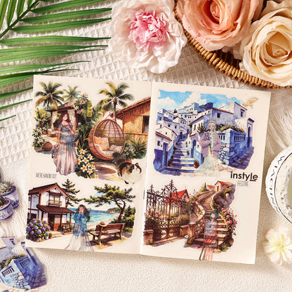 Town Wander Travel Notes Sticker 20pcs