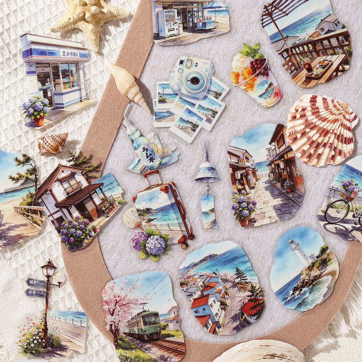 Town Wander Travel Notes Sticker 20pcs