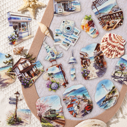 Town Wander Travel Notes Sticker 20pcs