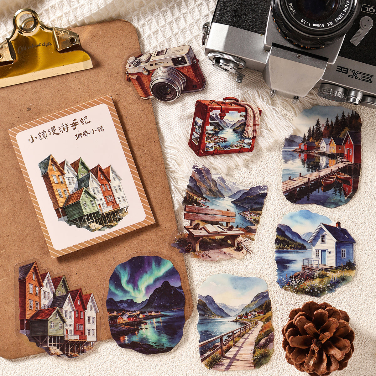Town Wander Travel Notes Sticker 20pcs