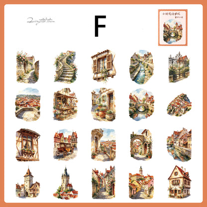 Town Wander Travel Notes Sticker 20pcs