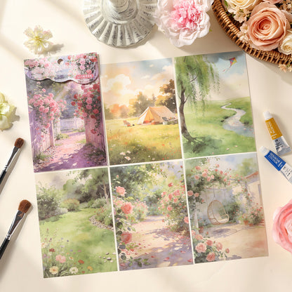 Town Wanderer's Journal Paper 6pcs