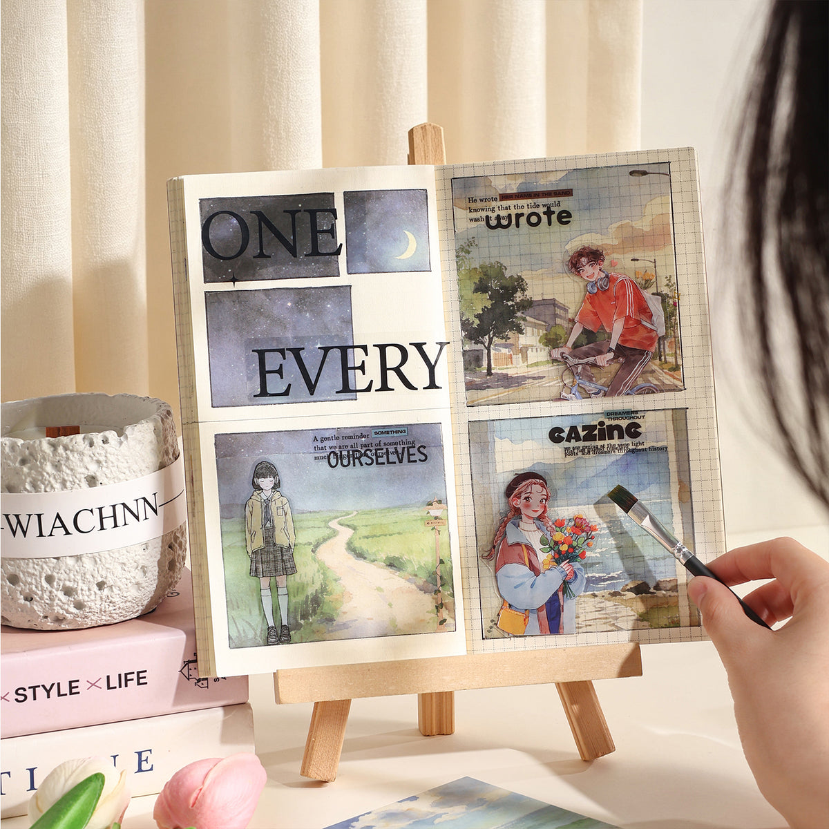 Town Wanderer's Journal Paper 6pcs