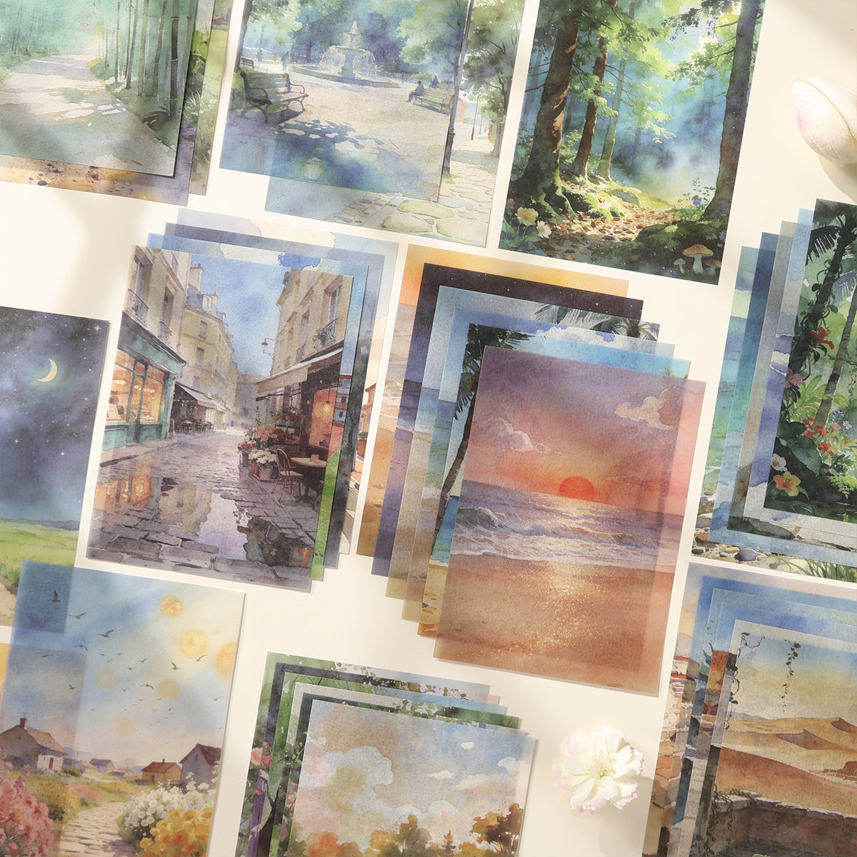 Town Wanderer's Journal Paper 6pcs