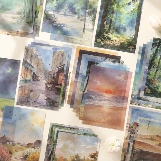 Town Wanderer's Journal Paper 6pcs