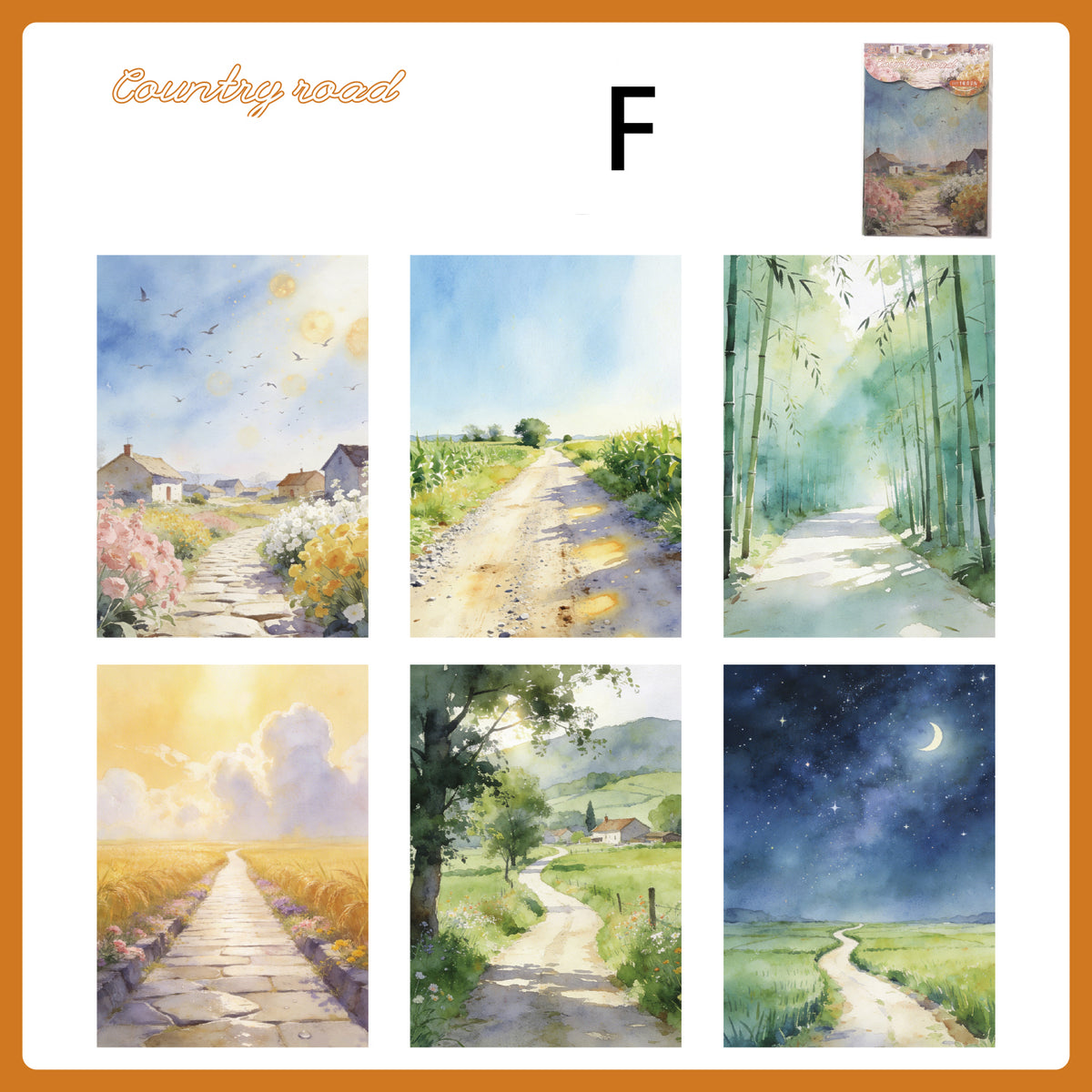 Town Wanderer's Journal Paper 6pcs
