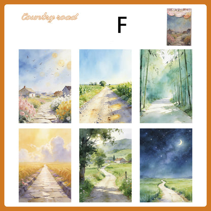 Town Wanderer's Journal Paper 6pcs