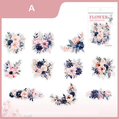 Tranquil Flower Season Stickers 20pcs